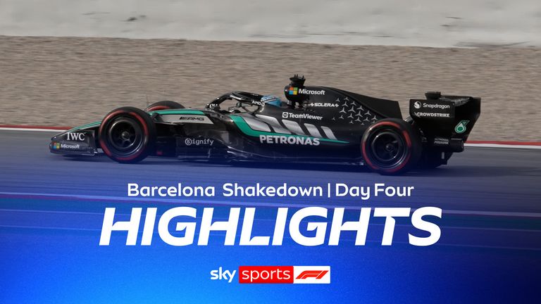 Watch the morning highlights from day four of the shakedown as teams run their cars at the Barcelona test.