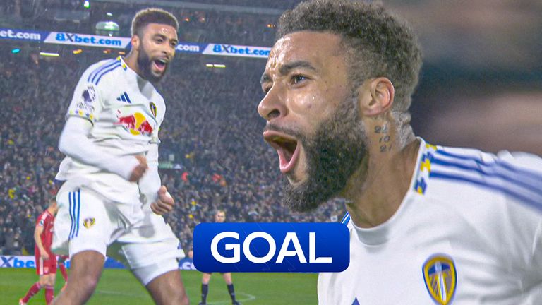 Leeds Bogle scores.