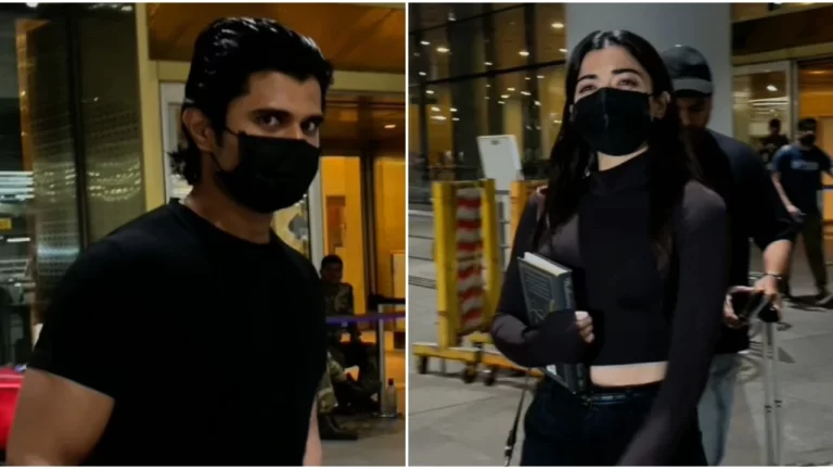 Rashmika Mandanna and Vijay Deverakonda spotted at Mumbai airport ahead of their big fat Jaipur wedding