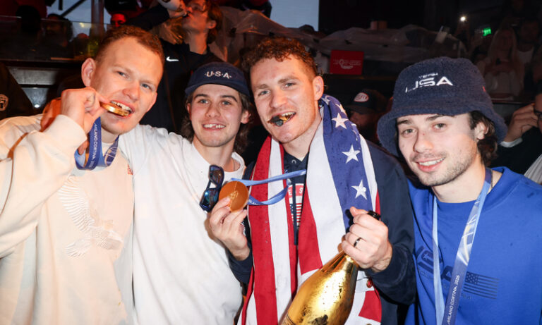 U.S. Men’s Hockey Team Celebrates Olympic Win With a Party Night in Miami After Arriving Home to America | Auston Matthews, Brady Tkachuk, Dylan Larkin, Jack Hughes, Jake Sanderson, Matthew Tkachuk, Quinn Hughes, Vincent Trocheck, Zach Werenski | Celebrity News and Gossip | Entertainment, Photos and Videos