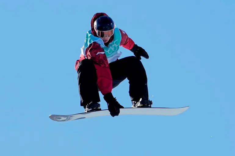 Mark McMorris reacts.