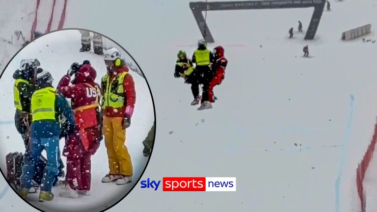 Winter Olympics: Skiing icon Lindsey Vonn airlifted after crashing in final downhill race before 2026 Winter Games