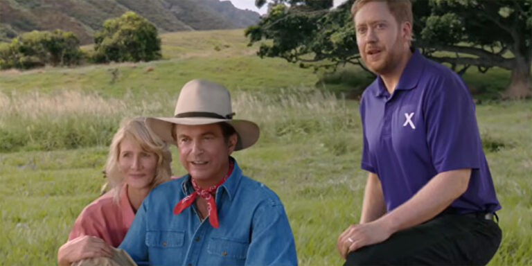 ‘Jurassic Park’ OGs Laura Dern, Sam Neill, & Jeff Goldblum Return for Super Bowl 2026 Comcast Xfinity Commercial | 2026 Super Bowl, 2026 Super Bowl Commercials, Jeff Goldblum, Jurassic Park, Laura Dern, Sam Neill | Celebrity News and Gossip | Entertainment, Photos and Videos