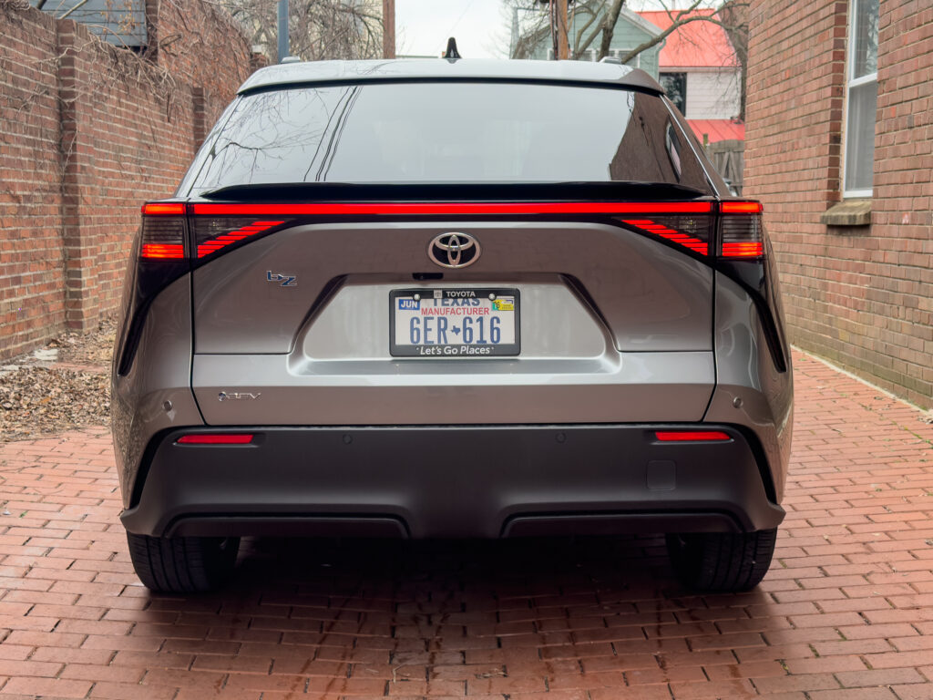 Toyota bZ from behind