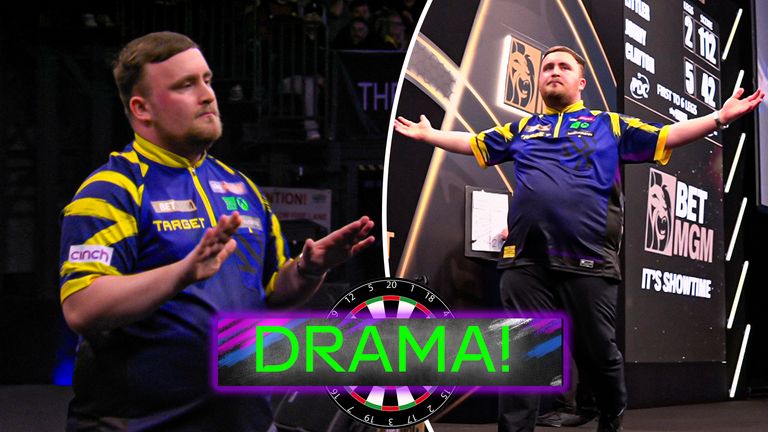 Littler calm Belfast crowd