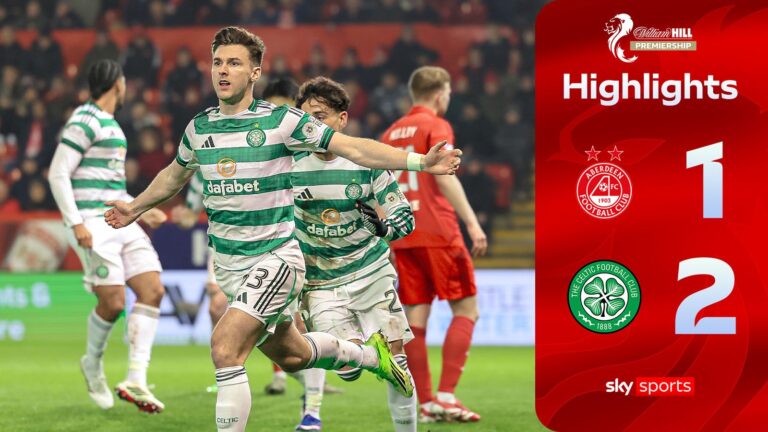 Celtic move above Rangers and close gap on Hearts after edging Dons