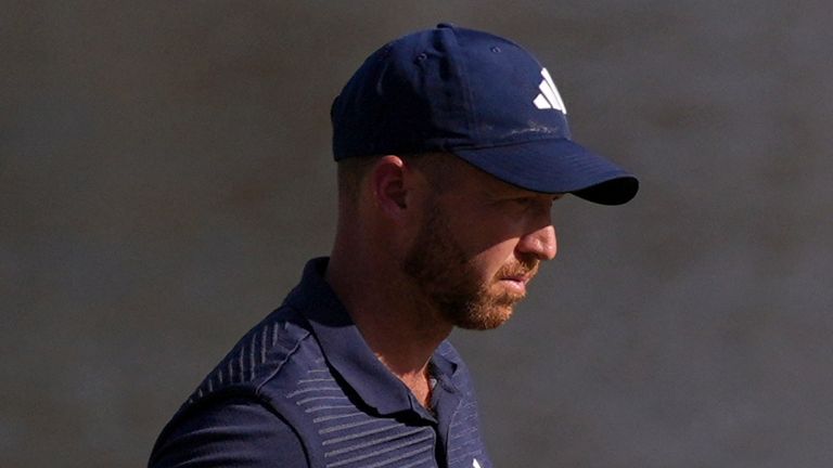 Daniel Berger walks across the 18th green during the second round of the Arnold Palmer Invitational at Bay Hill