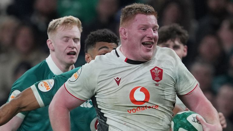 Wales prop Rhys Carre streaked away for a sensational solo try