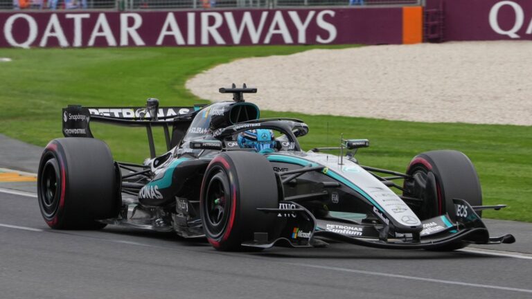 Australian GP qualifying: George Russell claims pole as Kimi Antonelli seals dominant Mercedes one-two after Max Verstappen crashes out | F1 News