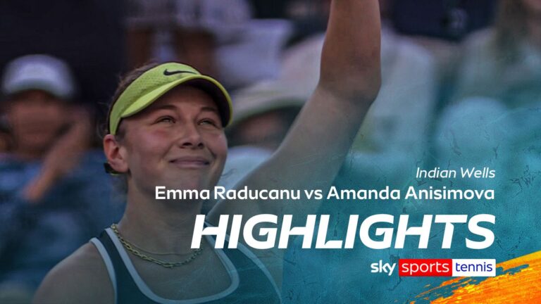 Raducanu crashes out of Indian Wells after defeat to Anisimova