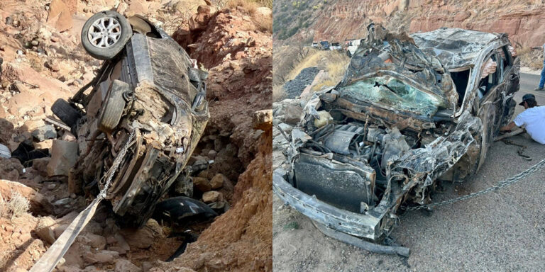 Driver Walks Away with Few Injuries After Car Rolls 200 Feet Down Canyon. Photos Reveal Just How Serious It Really Was | Human Interest, Texas | Celebrity News and Gossip | Entertainment, Photos and Videos