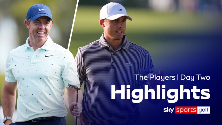 McIlroy, Scheffler battle to make cut as Åberg leads The Players | Round two highlights