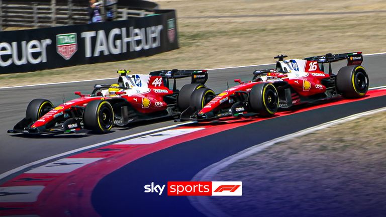 China Grand Prix: Charles Leclerc fumes at Lewis Hamilton as Ferrari's nearly touch in Sprint
