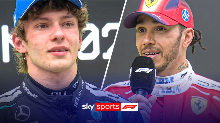 antonelli and hamilton post race