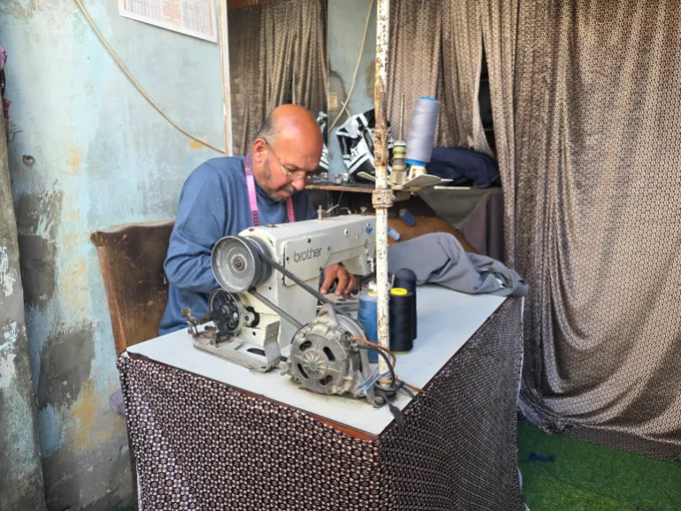 Mohammad Abdul Ghafour, 57, Palestinian tailor.