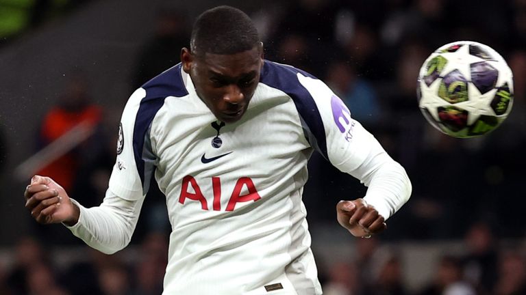 Randal Kolo Muani heads Spurs into the lead against Atletico Madrid