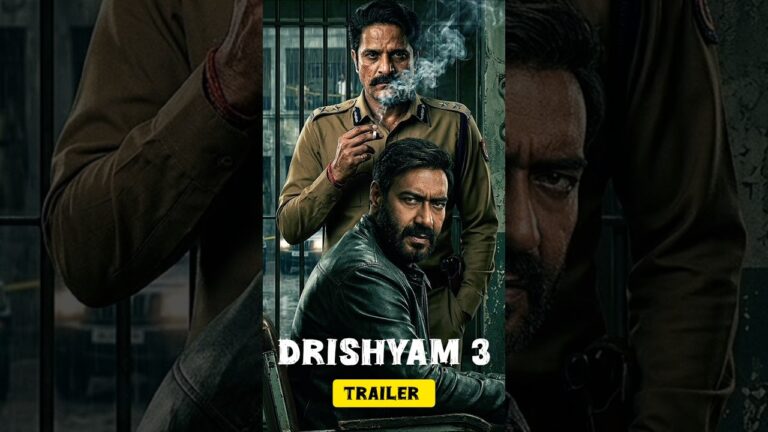 DRISHYAM 3 – Official Trailer | Ajay Devgn | Prachi D | Jaideep | Tabu | New Movie Trailer #ytshorts