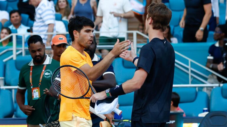 Miami Open: Carlos Alcaraz stunned by Sebastian Korda as world No 1 exits tournament early again | Tennis News