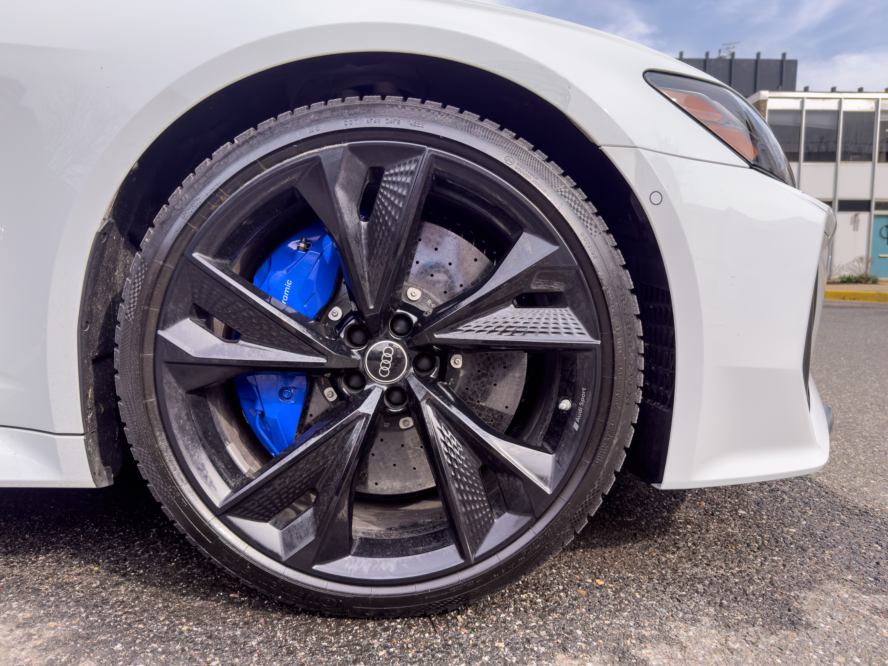 An Audi RS6 wheel