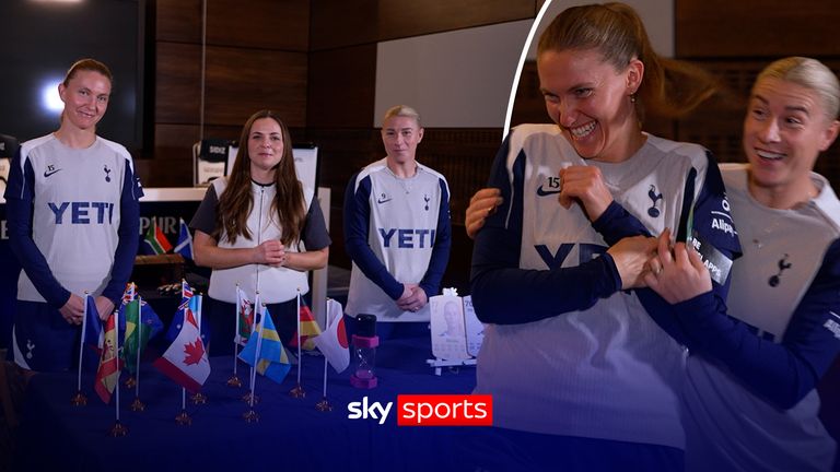 Tottenham Hotspur's Bethany England and Clare Hunt