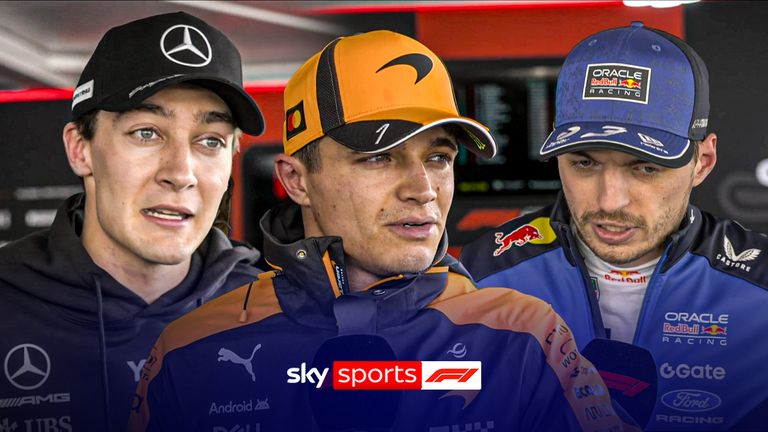 Max Verstappen, Lando Norris and George Russell reflect on Friday practice at the Japanese Grand Prix.