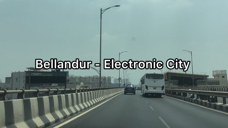 Bangalore Bellandur to Electronic City road trip via Silk Board | 4K