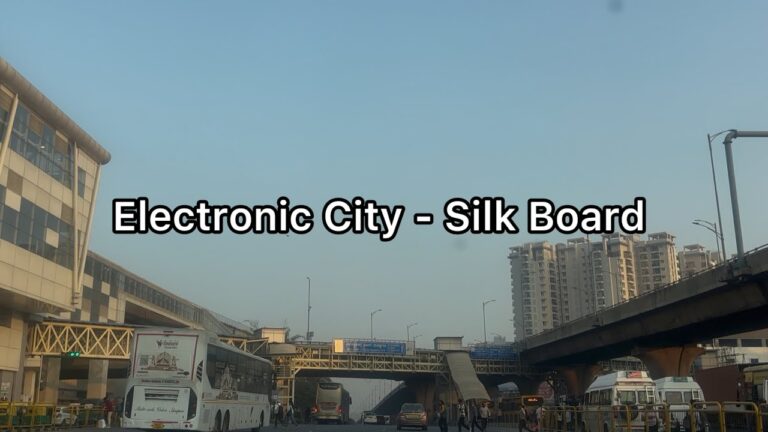 Bangalore Electronic City to Silk Board road trip | 4K