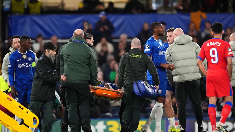 Trevoh Chalobah was stretchered off against PSG