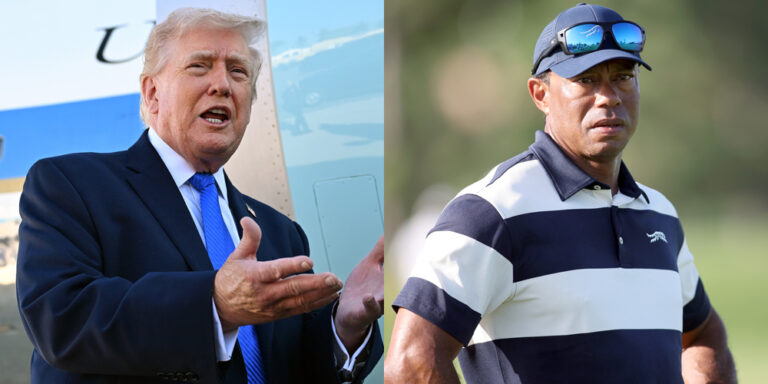 Donald Trump Responds to Tiger Woods’ Car Crash, Says ‘He’s Got Some Difficulty’ | Donald Trump, Tiger Woods | Celebrity News and Gossip | Entertainment, Photos and Videos