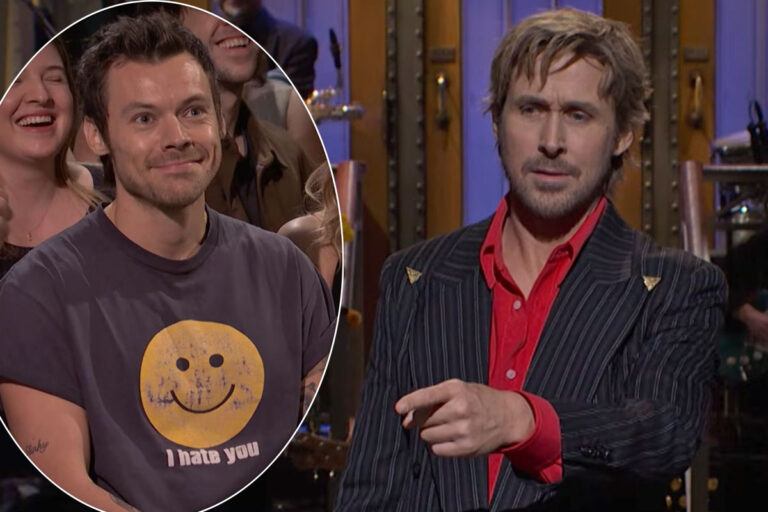 Harry Styles Crashes Ryan Gosling’s SNL Monologue: ‘What Are You Doing Here, Man?’