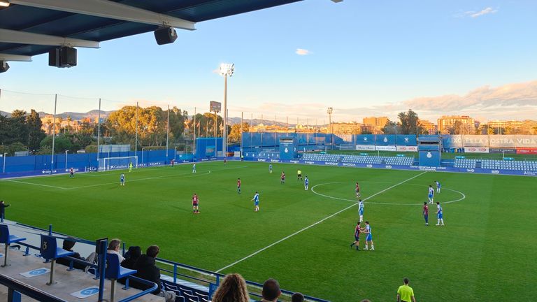 Espanyol U19 game at Ciutat Esportiva Dani Jarque in Barcelona