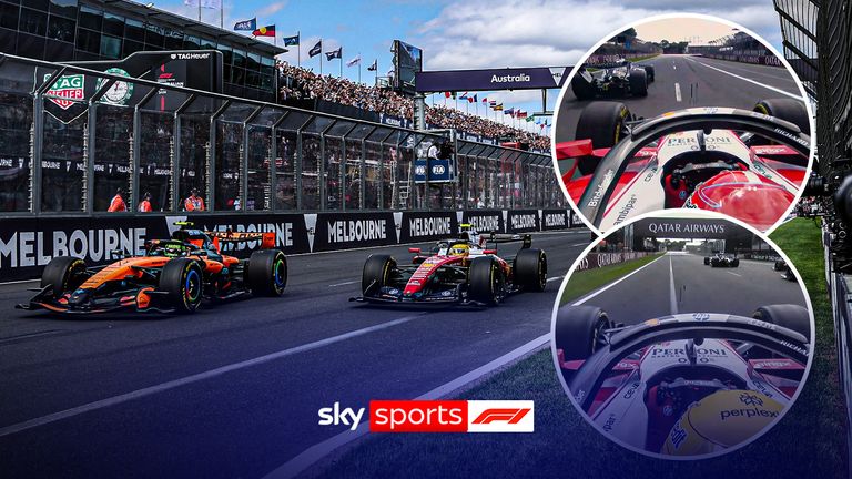 A closer look at the Ferrari's ROCKETING start off the line!