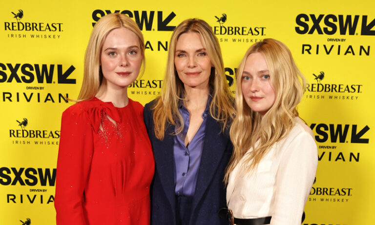 Michelle Pfeiffer Reunites with Both Fanning Sisters While Premiering New Series with Elle at SXSW 2026 | Dakota Fanning, Elle Fanning, Margo’s Got Money Troubles, Michelle Pfeiffer | Celebrity News and Gossip | Entertainment, Photos and Videos