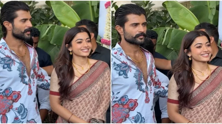 Newlyweds Rashmika Mandanna, Vijay Deverakonda meet fans at a special luncheon in Hyderabad; VIDEO