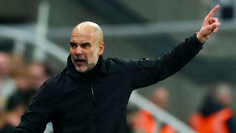 Man City boss Pep Guardiola wanted a foul on Jeremy Doku and his complaints earned him a booking