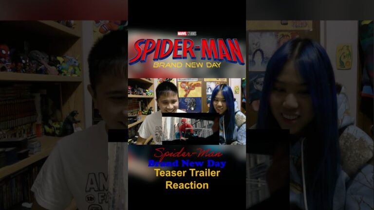 Spider-Man Brand New Day Official Trailer Reaction 🕷️🕸️ #spiderman #shorts #marvel #sony #reaction
