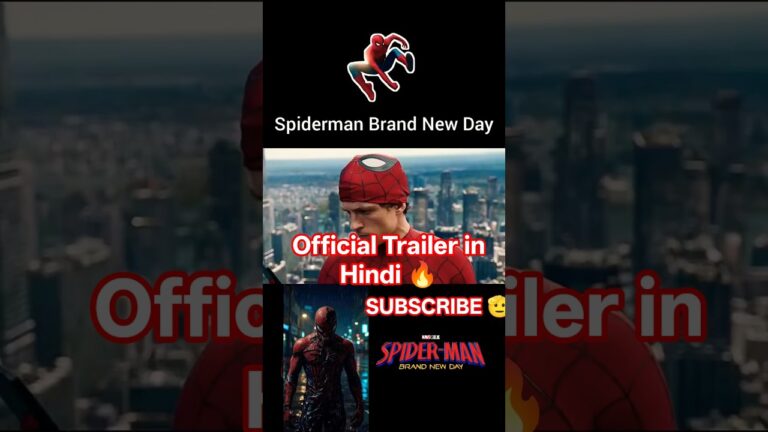 Spider-Man Brand New Day Official Trailer in Hindi 🔥 | Exclusive In Cinemas 31 July 🕷️ #spiderman