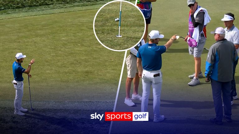 Golf balls collide