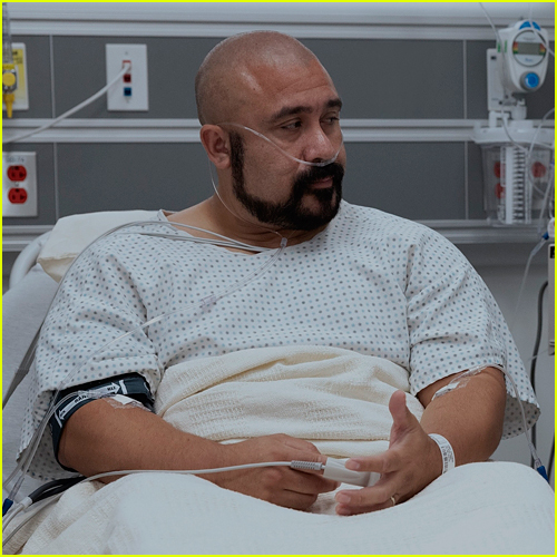 Orlando in bed on The Pitt
