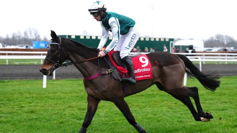 Grand National: L’Homme Presse team ‘completely devastated’ as star is ruled out of Aintree feature | Racing News