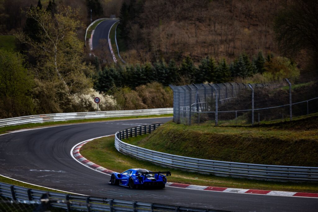 A Ford GT at the Nurburgring