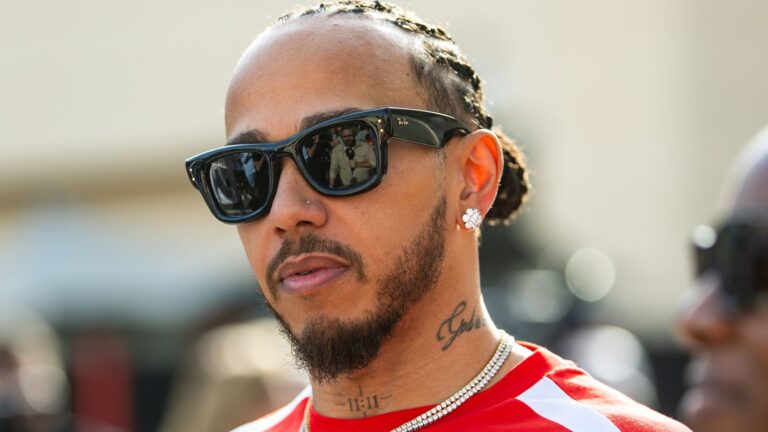 Hamilton reveals vintage Ferrari in 'Tokyo Drift' style