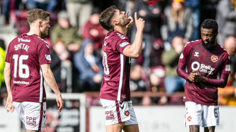 Hearts 3 – 1 Motherwell