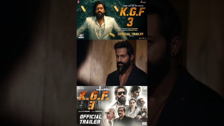 K.G.F: Chapter 3 – Official Trailer | Rocking Star Yash |Prashanth Neel |Kgf 3 Full Movie | Trailer