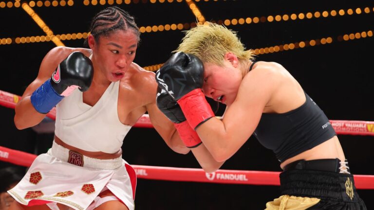 Alycia Baumgardner beats Bo Mi Re Shin to retain unified junior lightweight titles before calling out Katie Taylor and dismissing Caroline Dubois | Boxing News