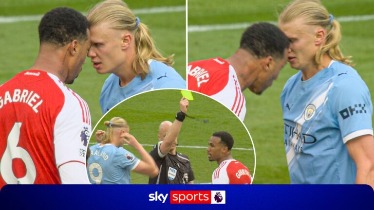 Haaland and Gabriel go head-to-head – should Arsenal defender have seen red?