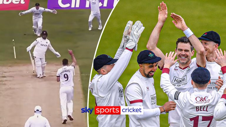 James Anderson takes five-wicket haul in season opener.
