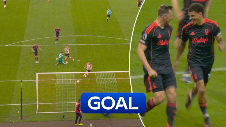 Wood gifted Forest's second after Sunderland defensive HOWLER