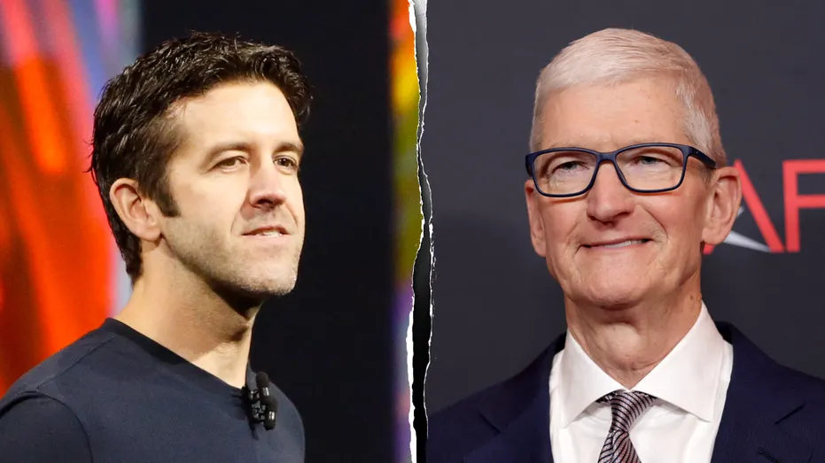 John Ternus and Tim Cook