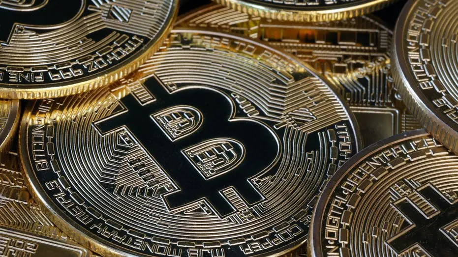 Bitcoin cryptocurrency, photo illustration